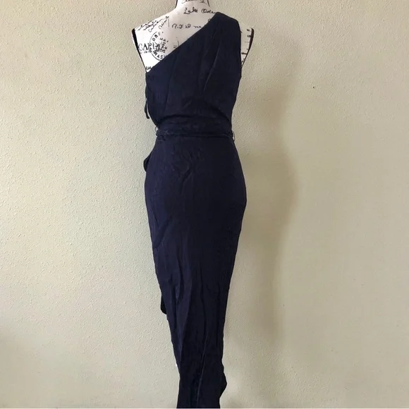 Ted Baker Zoeii Cheetah Print One Shoulder Dress Ted Size 0 / US Size 2 - Picture 4 of 7